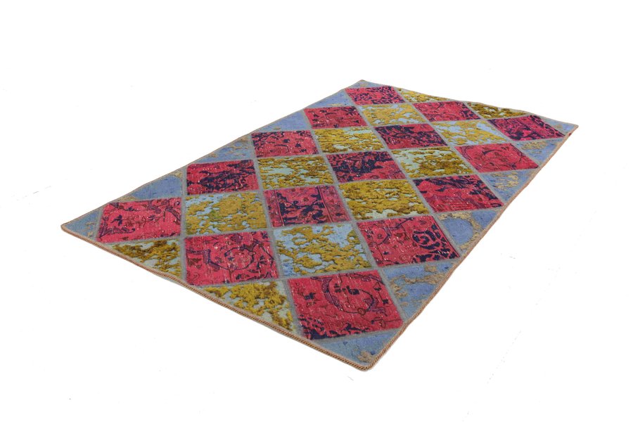 Patchwork Persian Carpet 225x125 - Picture 2