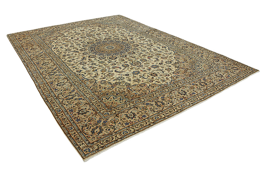 Kashan Persian Carpet 393x295 - Picture 1