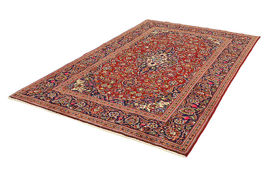 Kashan Persian Carpet 302x194 - Picture 2