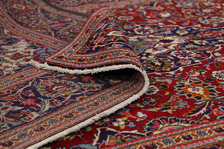 Kashan Persian Carpet 302x194 - Picture 4