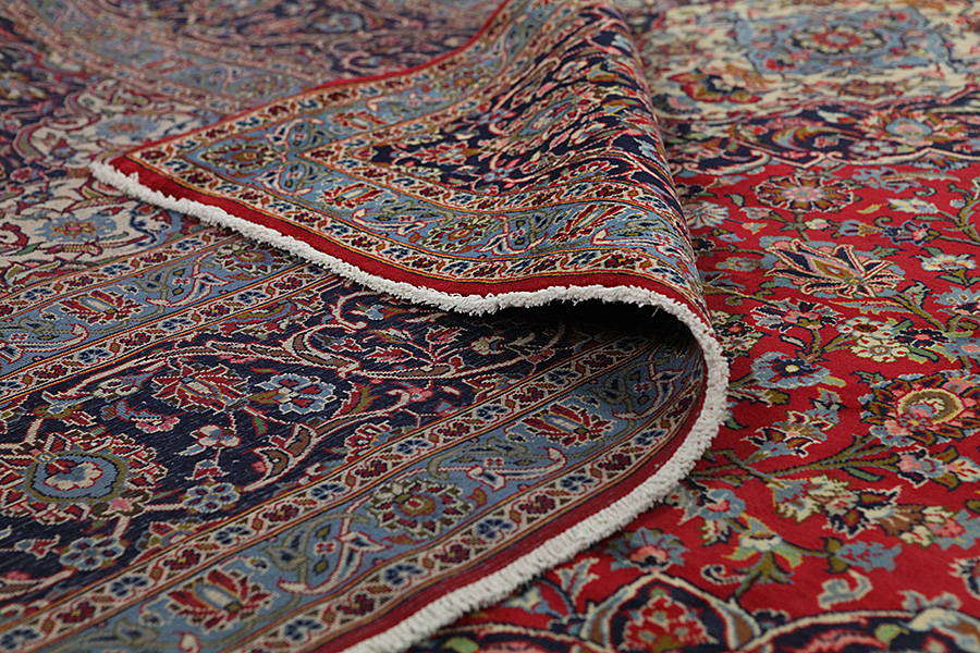 Kashan Persian Carpet 395x300 - Picture 4
