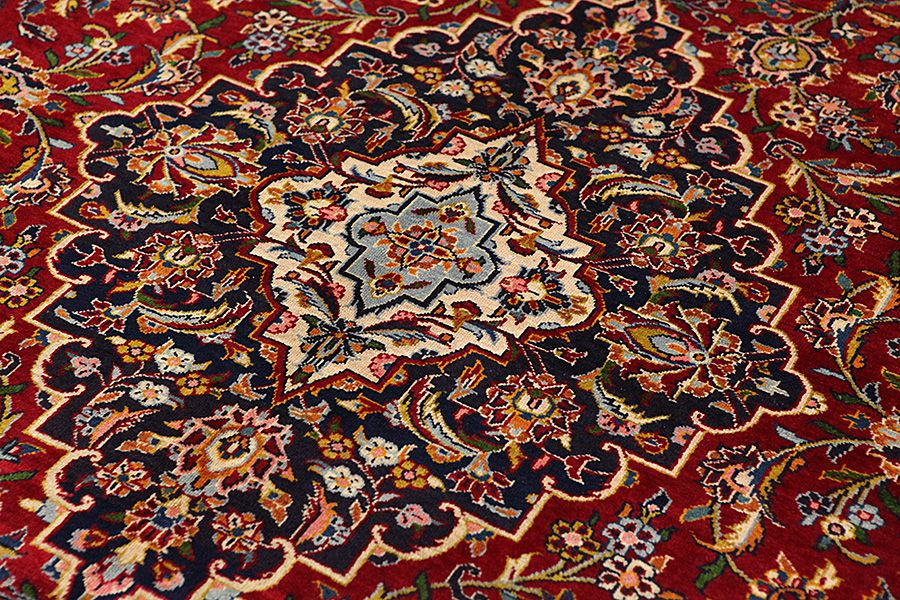 Kashan Persian Carpet 408x290 - Picture 8
