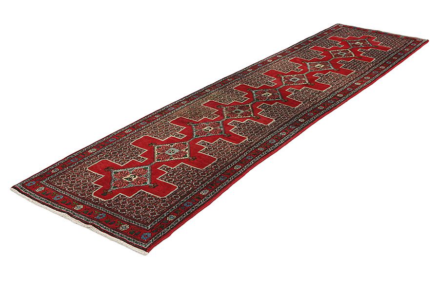 Senneh - Kurdi Persian Carpet 387x93 - Picture 2
