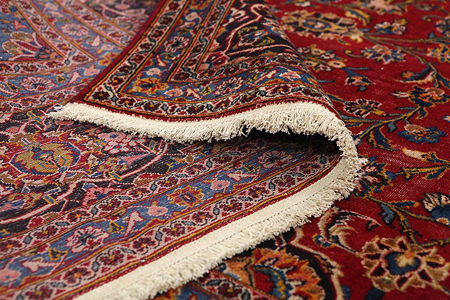 Kashan Persian Carpet 407x290 - Picture 4