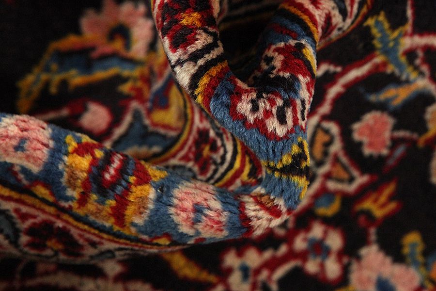 Kashan Persian Carpet 407x290 - Picture 6