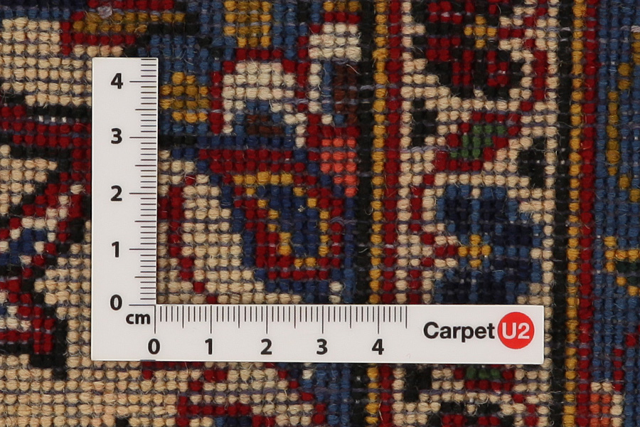Kashan Persian Carpet 394x306 - Picture 4