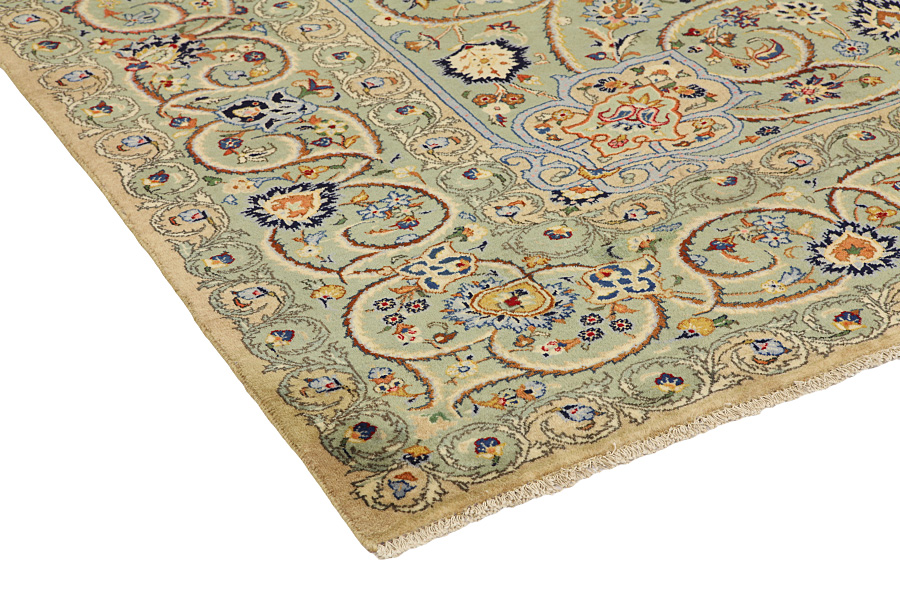 Kashan Persian Carpet 398x294 - Picture 3