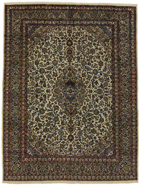 Kashan Persian Carpet 389x293