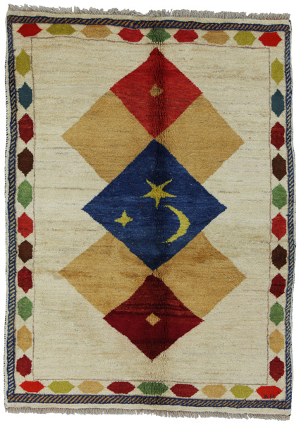 Gabbeh - Qashqai Persian Carpet 147x108
