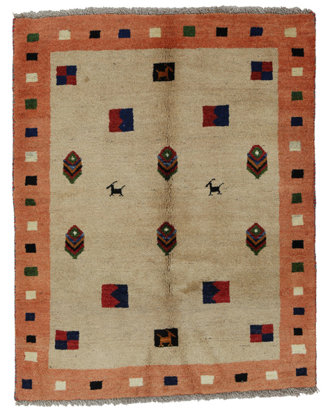 Gabbeh - Qashqai Persian Carpet 150x117