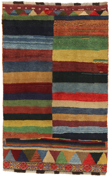 Gabbeh - Qashqai Persian Carpet 155x97