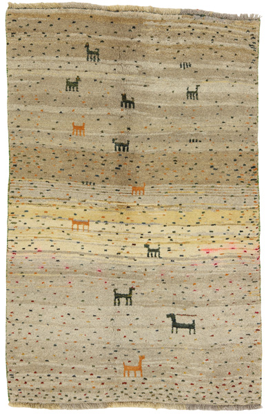 Gabbeh - Qashqai Persian Carpet 148x96