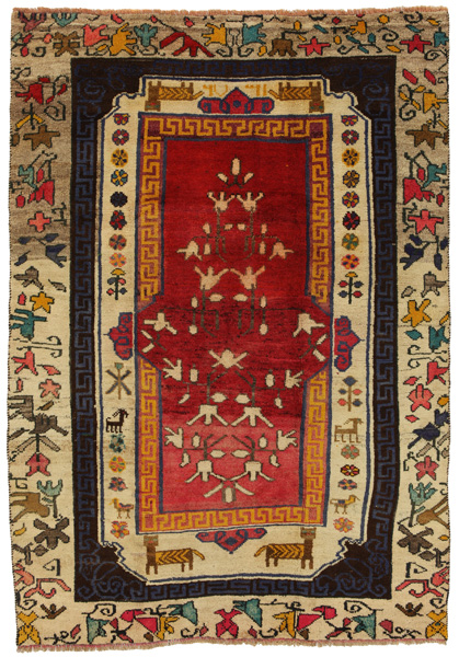 Gabbeh - Qashqai Persian Carpet 227x156
