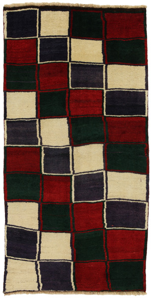 Gabbeh - Bakhtiari Persian Carpet 201x101