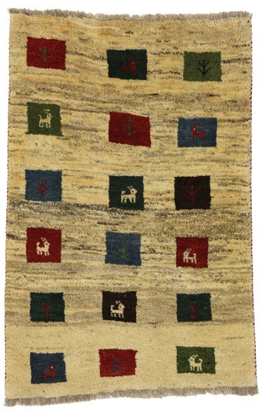 Gabbeh - Qashqai Persian Carpet 118x77