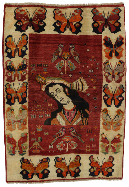 Gabbeh - Qashqai Persian Carpet 183x125