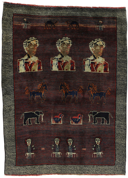 Gabbeh - Qashqai Persian Carpet 181x132
