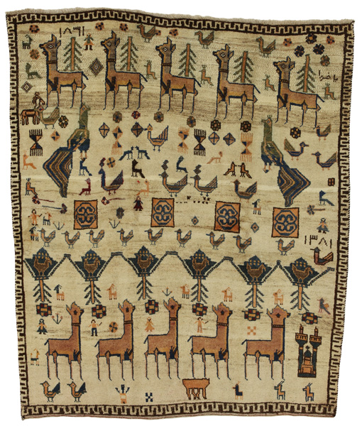 Gabbeh - Qashqai Persian Carpet 197x164