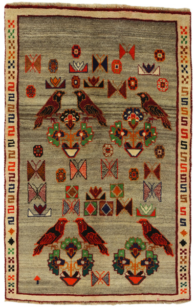 Gabbeh - Qashqai Persian Carpet 169x108