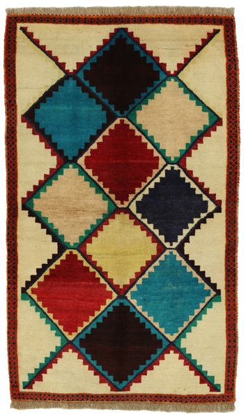 Gabbeh - Bakhtiari Persian Carpet 184x110