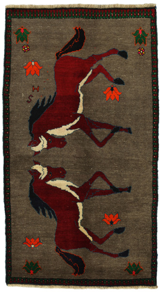 Gabbeh - Qashqai Persian Carpet 190x105