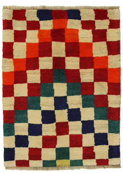 Gabbeh - Bakhtiari Persian Carpet 117x89