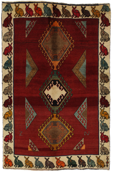 Gabbeh - Qashqai Persian Carpet 186x122