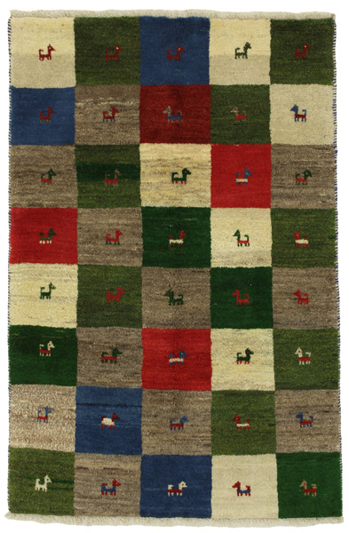 Gabbeh - Bakhtiari Persian Carpet 155x101