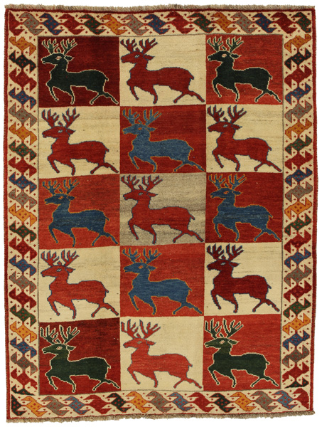 Gabbeh - Bakhtiari Persian Carpet 200x153