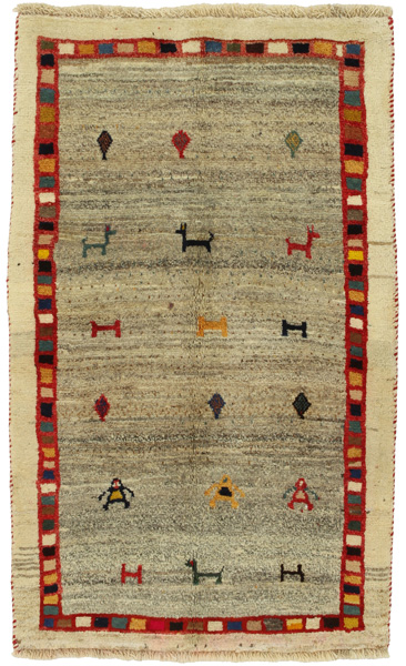 Gabbeh - Qashqai Persian Carpet 143x86