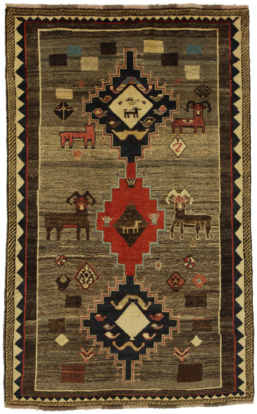 Gabbeh - Qashqai Persian Carpet 233x146