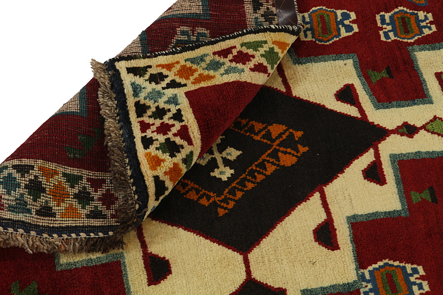 Gabbeh - Qashqai Persian Carpet 249x118 - Picture 4