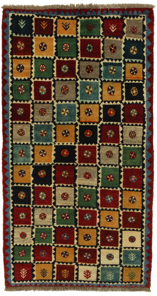 Gabbeh - Bakhtiari Persian Carpet 174x94