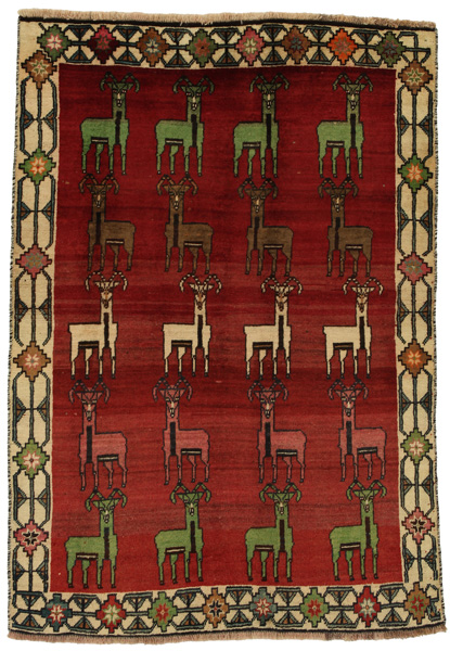 Gabbeh - Qashqai Persian Carpet 193x135