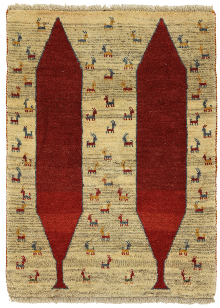 Gabbeh - Qashqai Persian Carpet 121x89