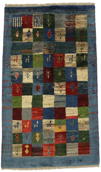 Gabbeh - Bakhtiari Persian Carpet 183x106