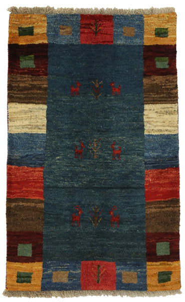 Gabbeh - Qashqai Persian Carpet 130x77