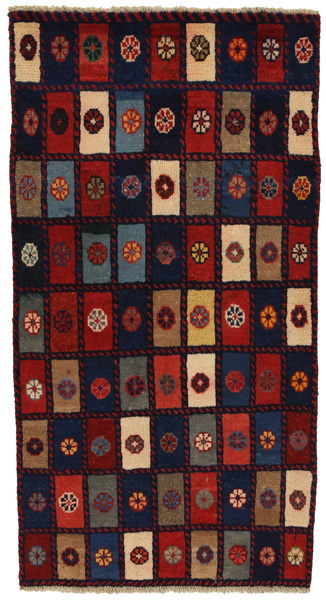 Gabbeh - Bakhtiari Persian Carpet 150x78