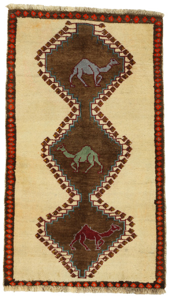 Gabbeh - Qashqai Persian Carpet 125x71