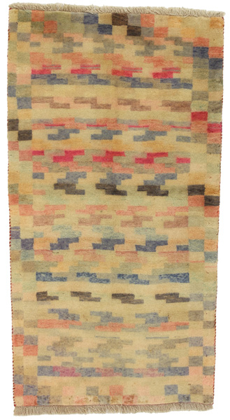 Gabbeh - Qashqai Persian Carpet 165x85