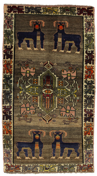 Gabbeh - Qashqai Persian Carpet 181x99