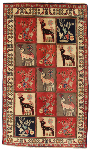 Gabbeh - Bakhtiari Persian Carpet 203x120