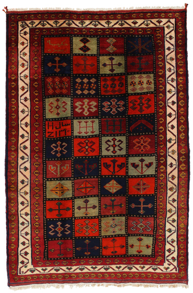 Gabbeh - Bakhtiari Persian Carpet 282x182