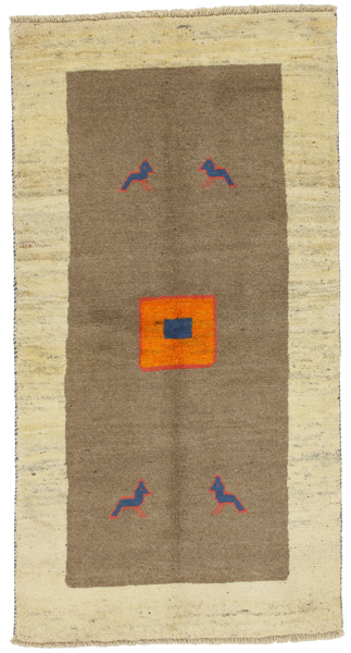 Gabbeh - Qashqai Persian Carpet 192x101