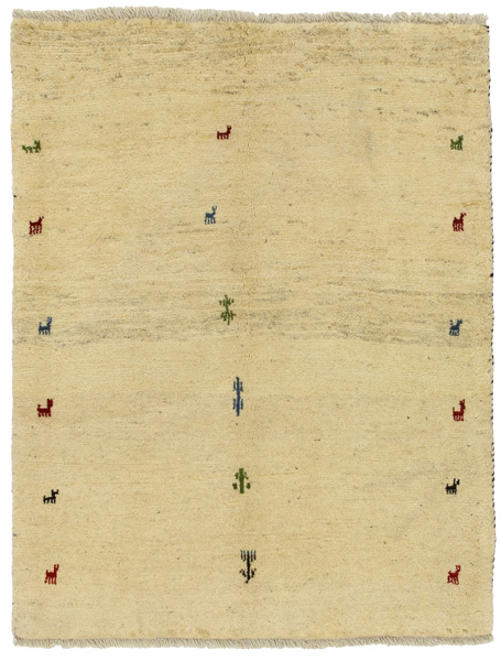Gabbeh - Qashqai Persian Carpet 130x103