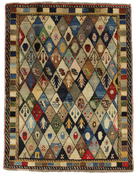 Gabbeh - Bakhtiari Persian Carpet 182x142
