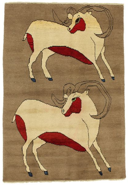 Gabbeh - Qashqai Persian Carpet 210x148