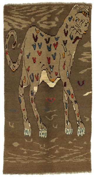 Gabbeh - Qashqai Persian Carpet 195x100