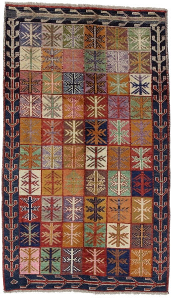 Gabbeh - Bakhtiari Persian Carpet 212x126