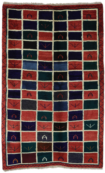 Gabbeh - Bakhtiari Persian Carpet 197x123